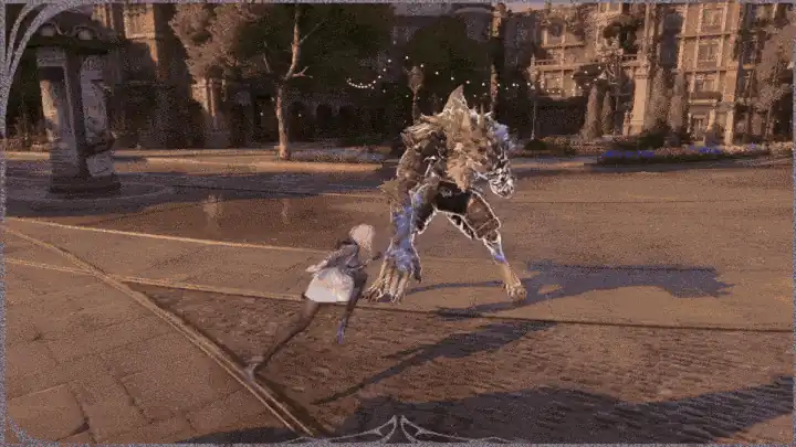 Landing an Execution finisher on a stunned enemy in Silver Palace