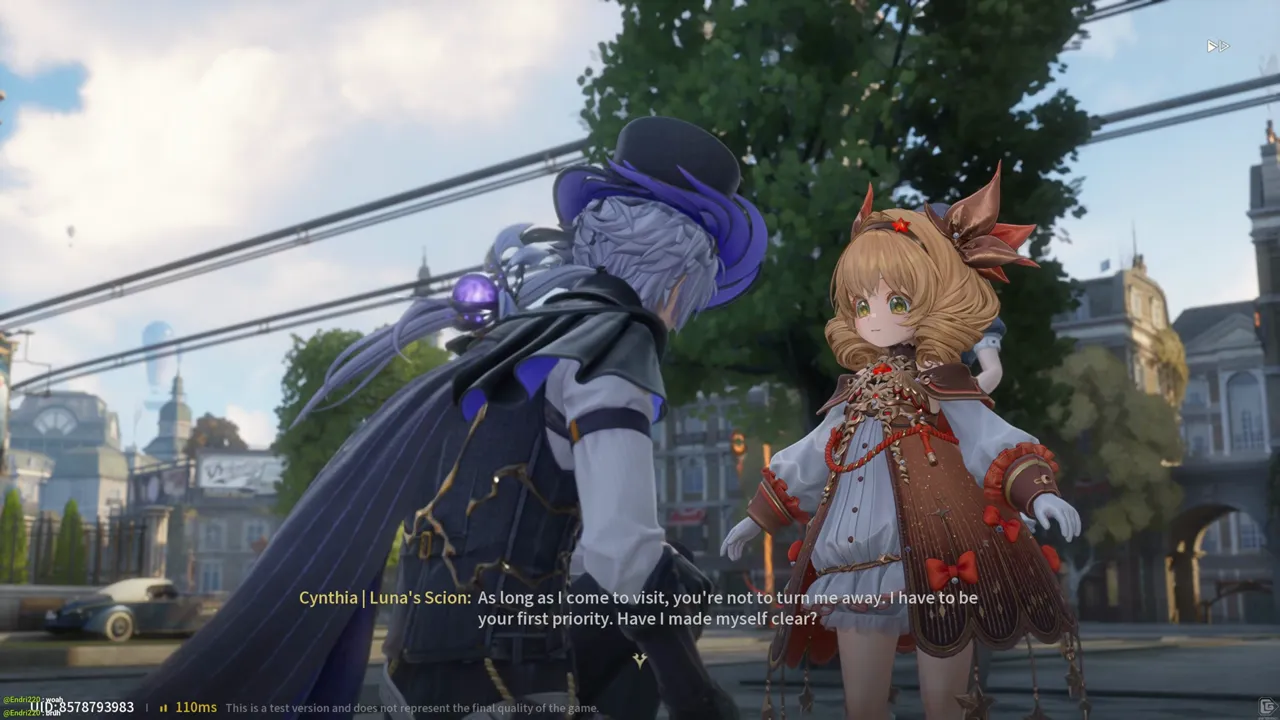 Silver Palace's Cynthia II setting the condition on the Detective's rent waiver, that she must be their first priority whenever she comes to visit