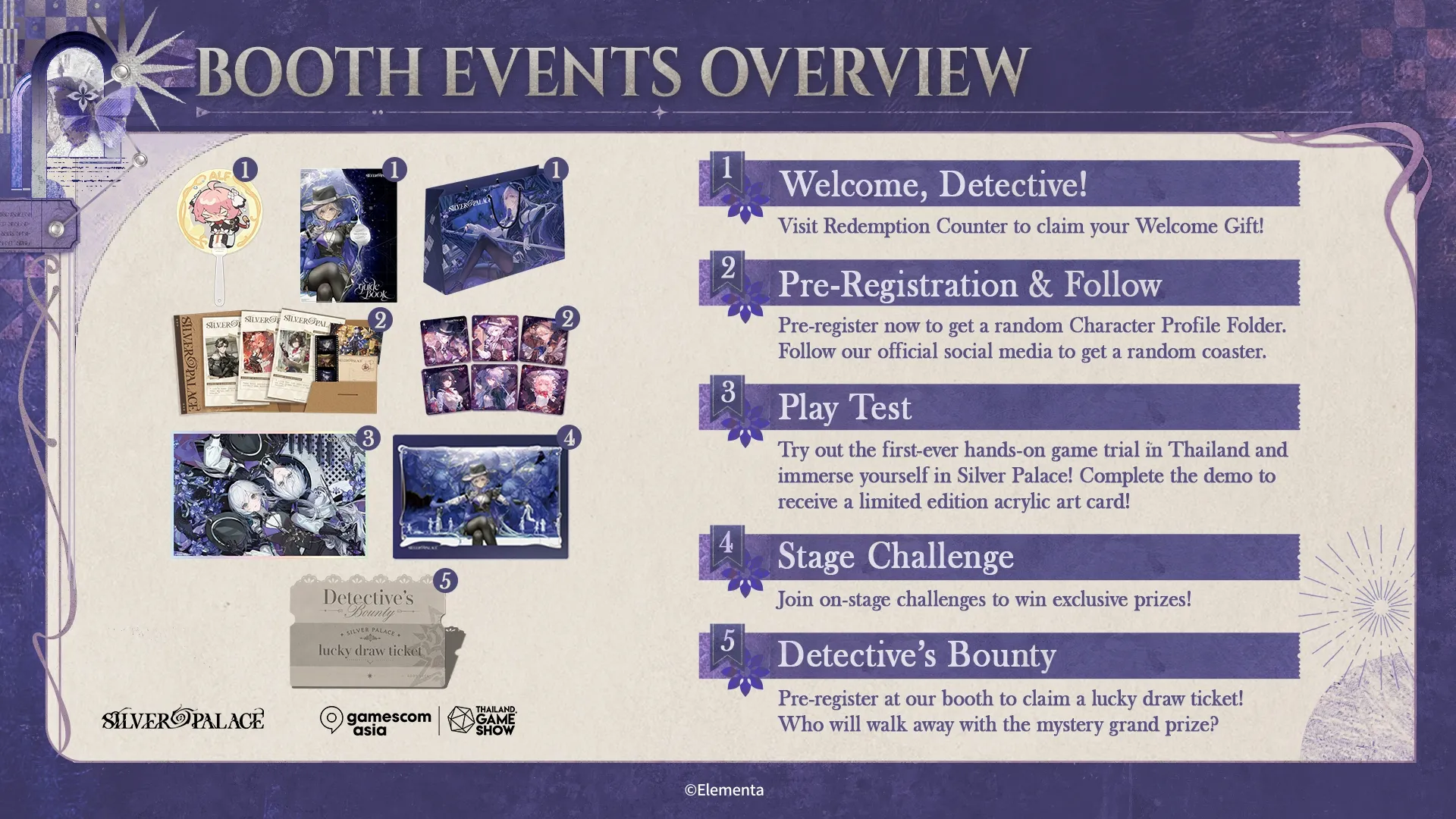 Silver Palace at gamescom asia: stage schedule, cosplayers and gifts