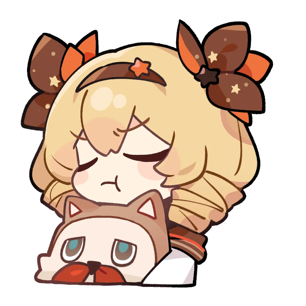 Cynthia II with her eyes shut, hugging a cat plush
