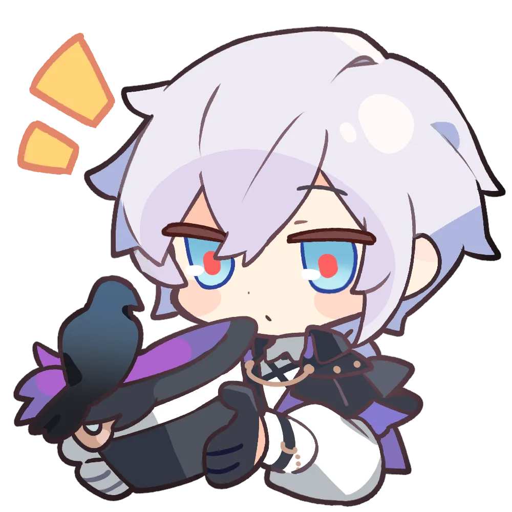 The Detective startled, a raven perched on one gloved arm