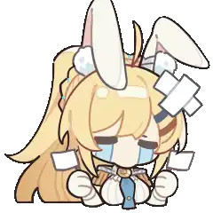 Gratia sobbing as torn paper scatters around her