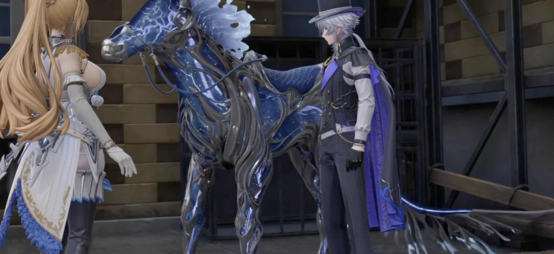 Top Hat, the prototype Silverium steed reconciled with Gratia in Silver Palace