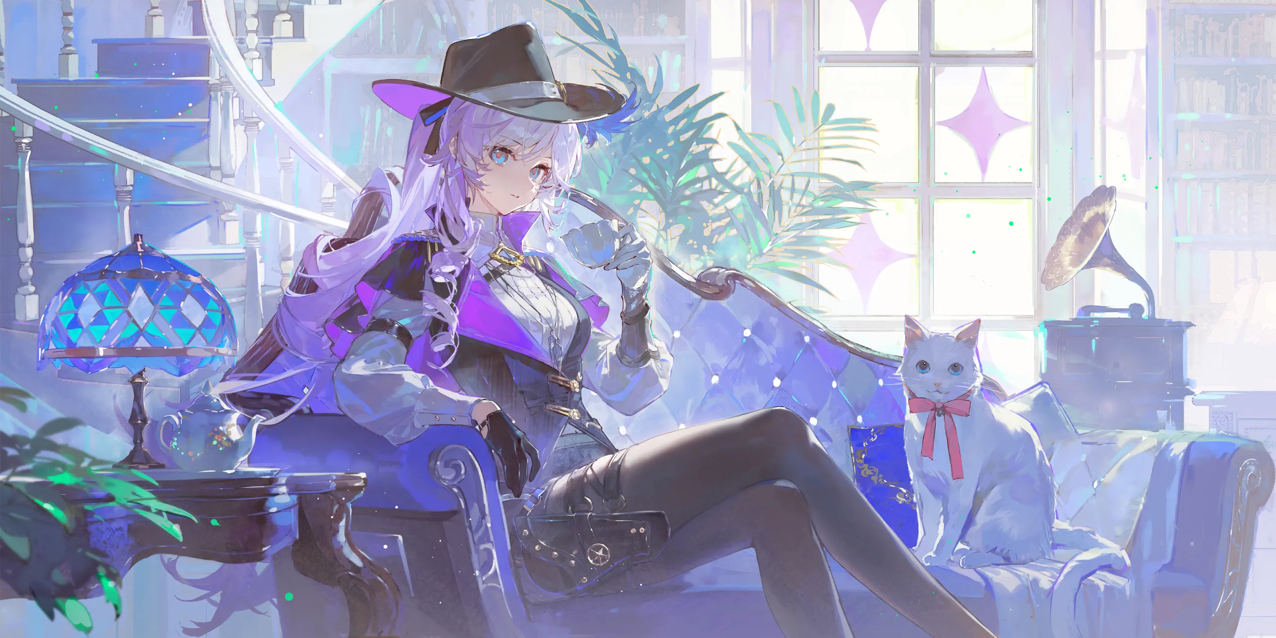 Full splash artwork for The Bitter Tea Mystery