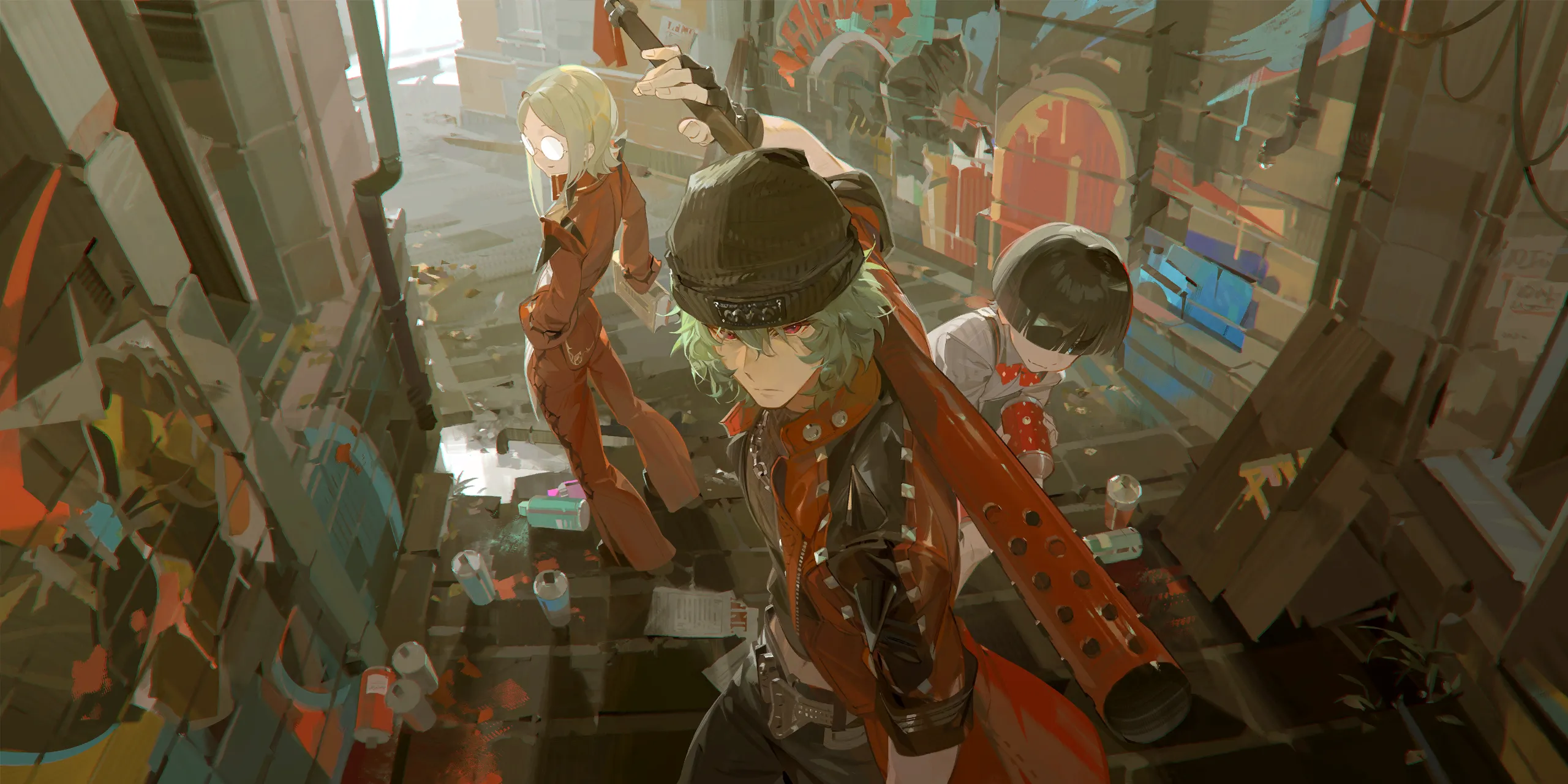 Full splash artwork for The Wild Trio Mystery
