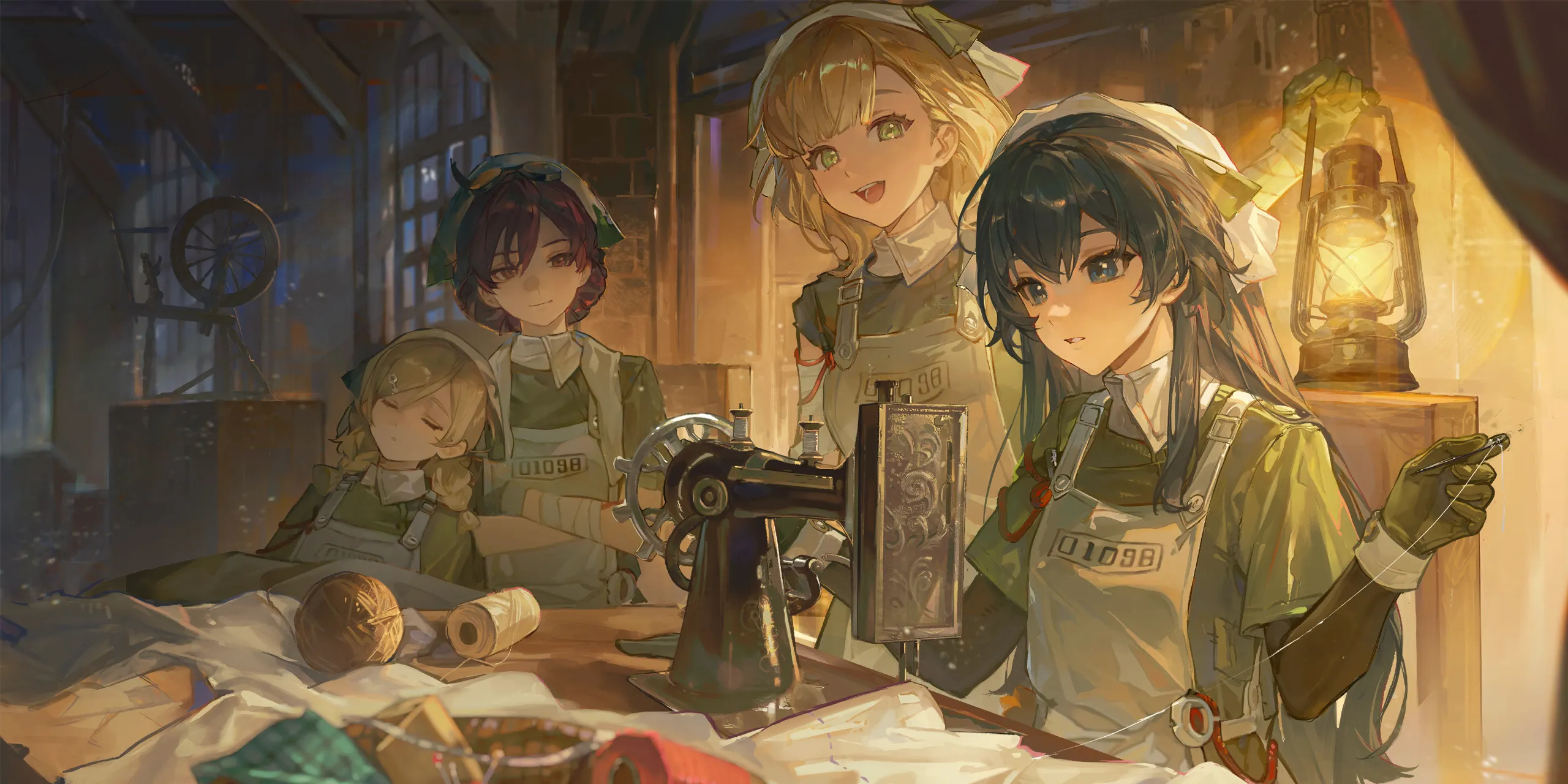 Full splash artwork for The Fine Stitches Mystery