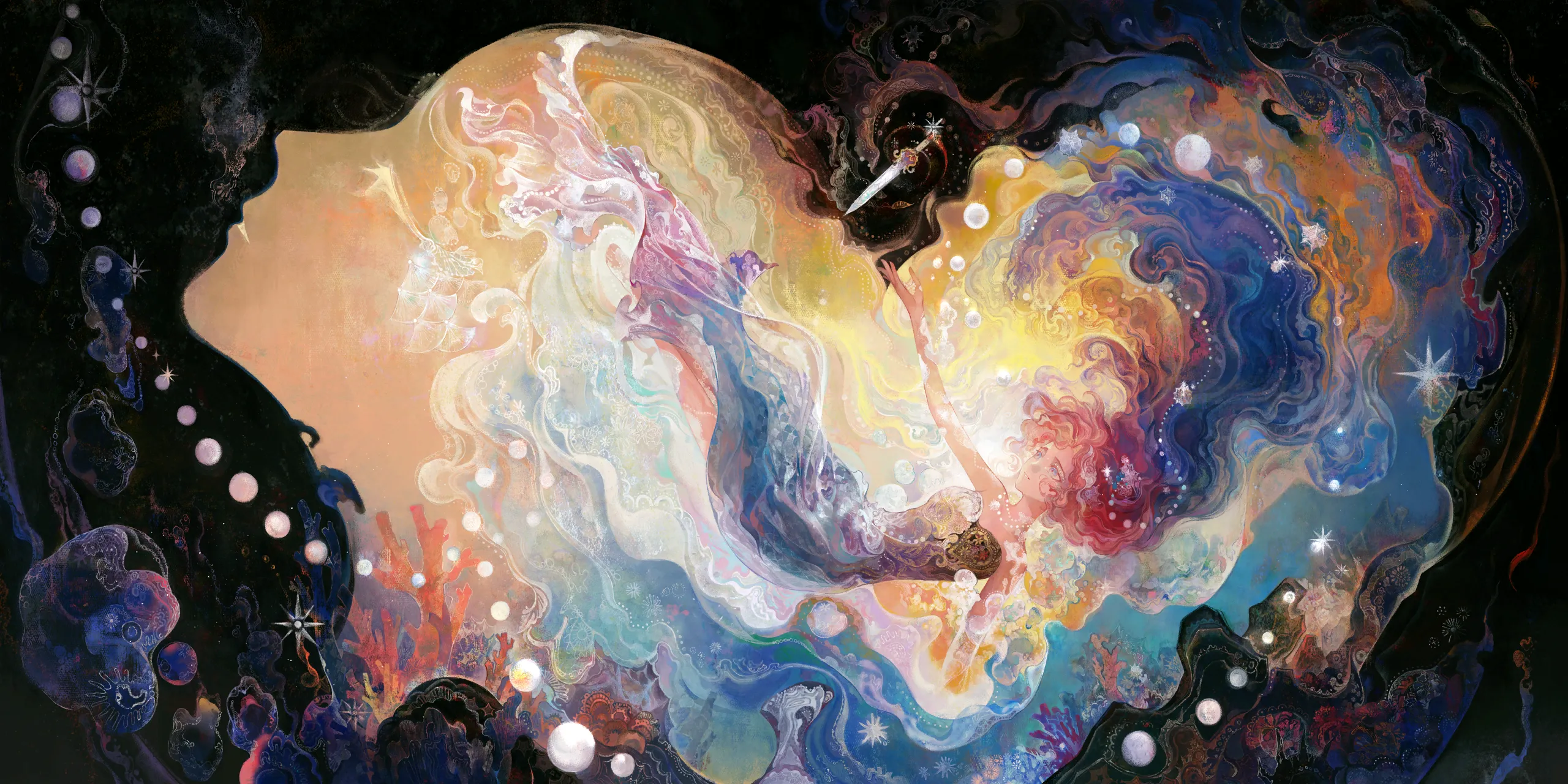 Full splash artwork for The Little Mermaid Mystery