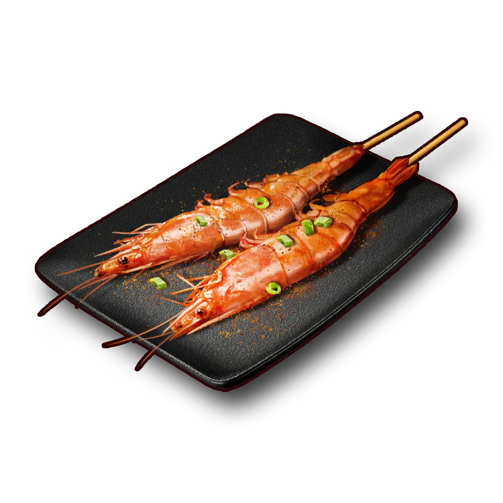 Spicy Prawn Skewers